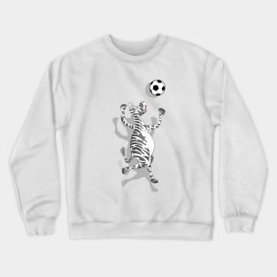 Zebra Football Crewneck Sweatshirt